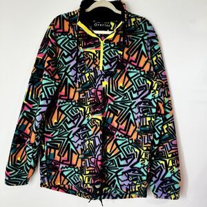 Empyre Multicolor Fleece Pullover Quarter Zip Men’s L Snowboard Ski Outdoors